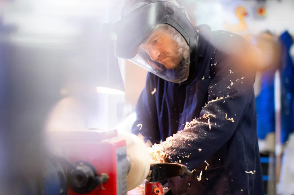 Mature student in workshops