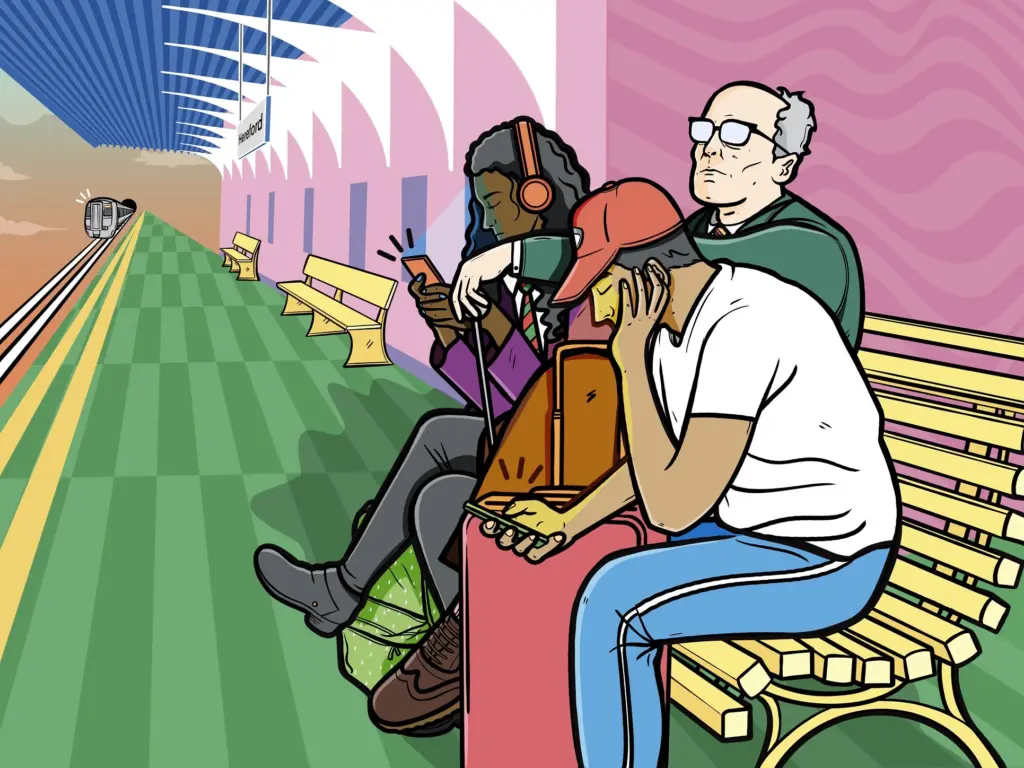 Waiting Game by BA (Hons) Illustration student Liam Saunders