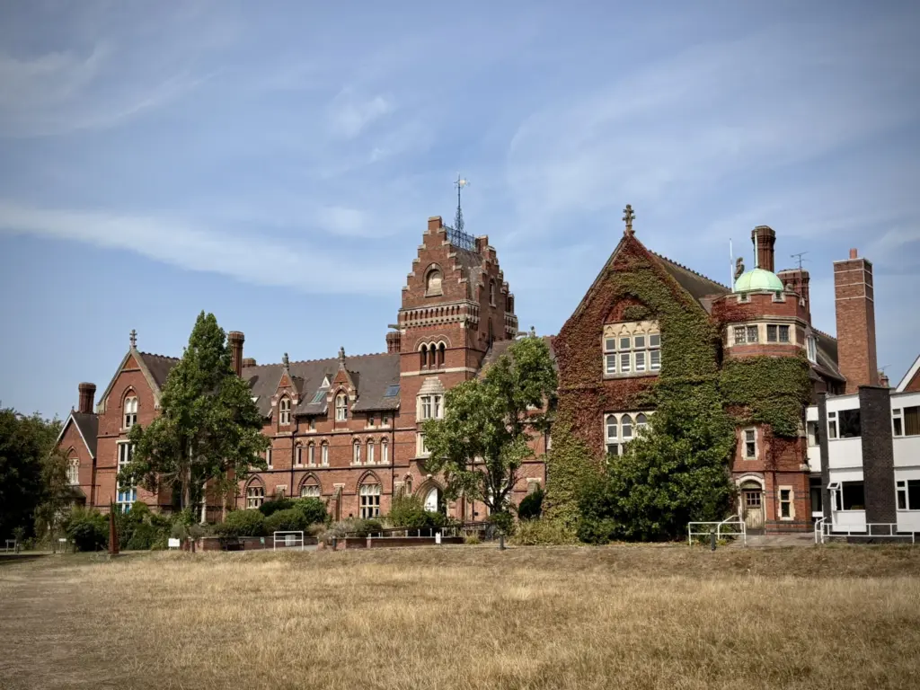 External view of HCA's College Road Campus in the summer