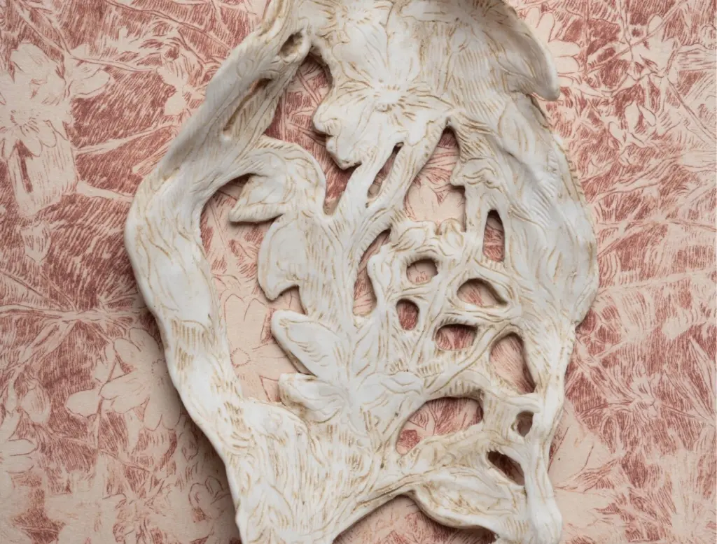 Abstract ceramic sculpture