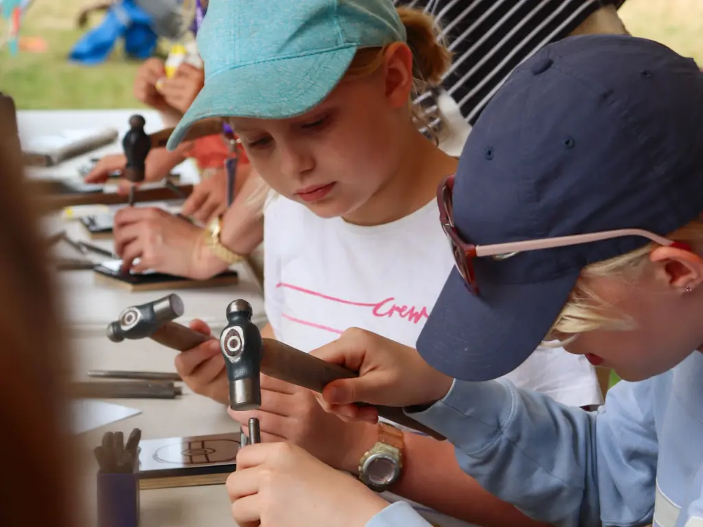 Repousse workshop. Photo: Hannah Jones