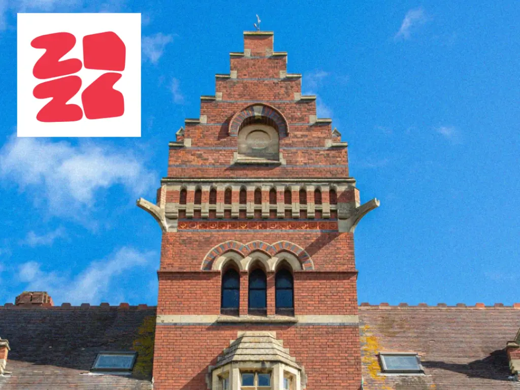 CRC campus with Degree Show logo